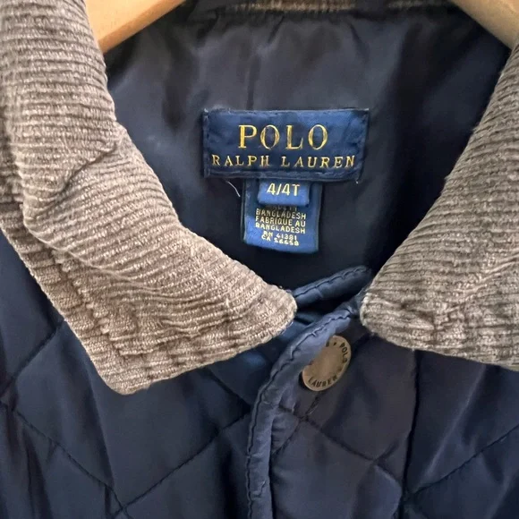 Polo by Ralph Lauren Kids Blue Quilted Jacket - Picture 2 of 4
